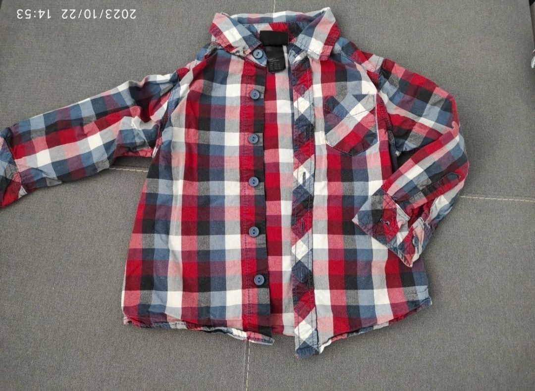 Koszula chłopięca H&M 92  + kamizelka