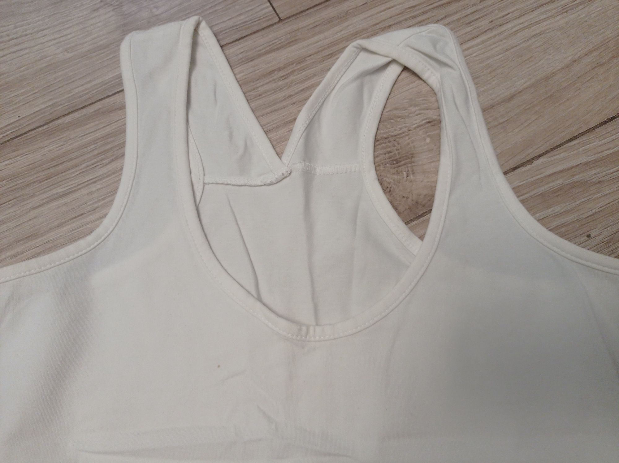 H&M r.S biały top na lato