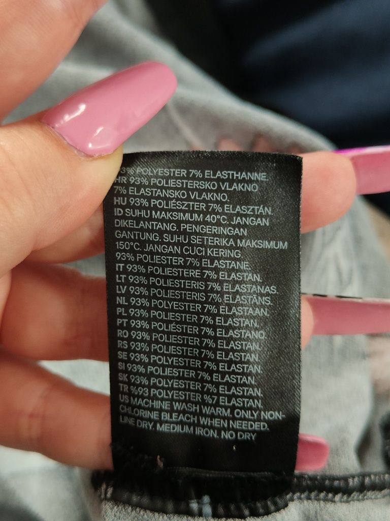 Sukienka midi długa z długim rękawem H&M w kwiaty polne XL 44
