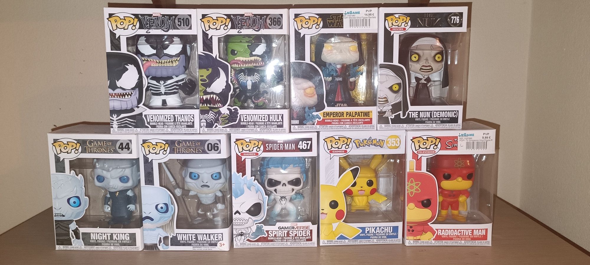 Funko pop colecionáveis