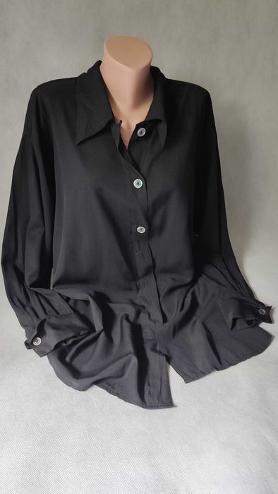 Bluzka damska koszula z długim rękawem plus size rozmiar 42/44