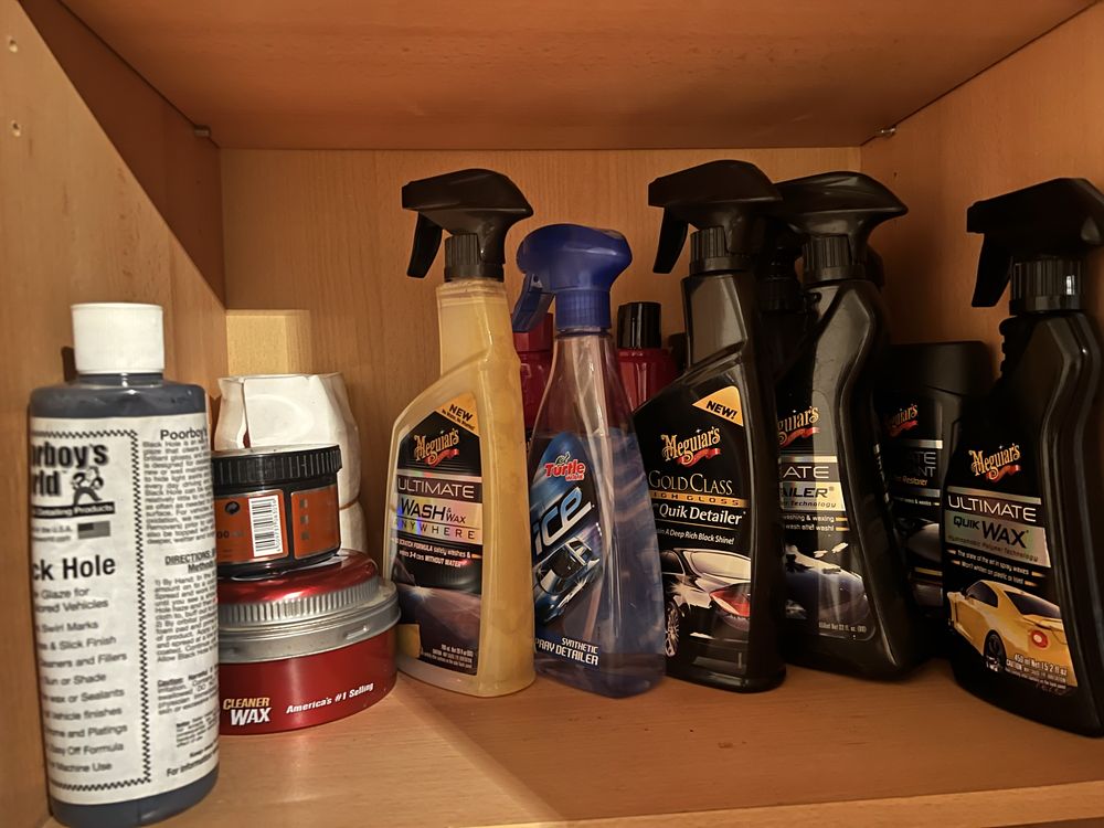 Mega zestaw Meguiars Poorboys do czyszczenia autodetailing