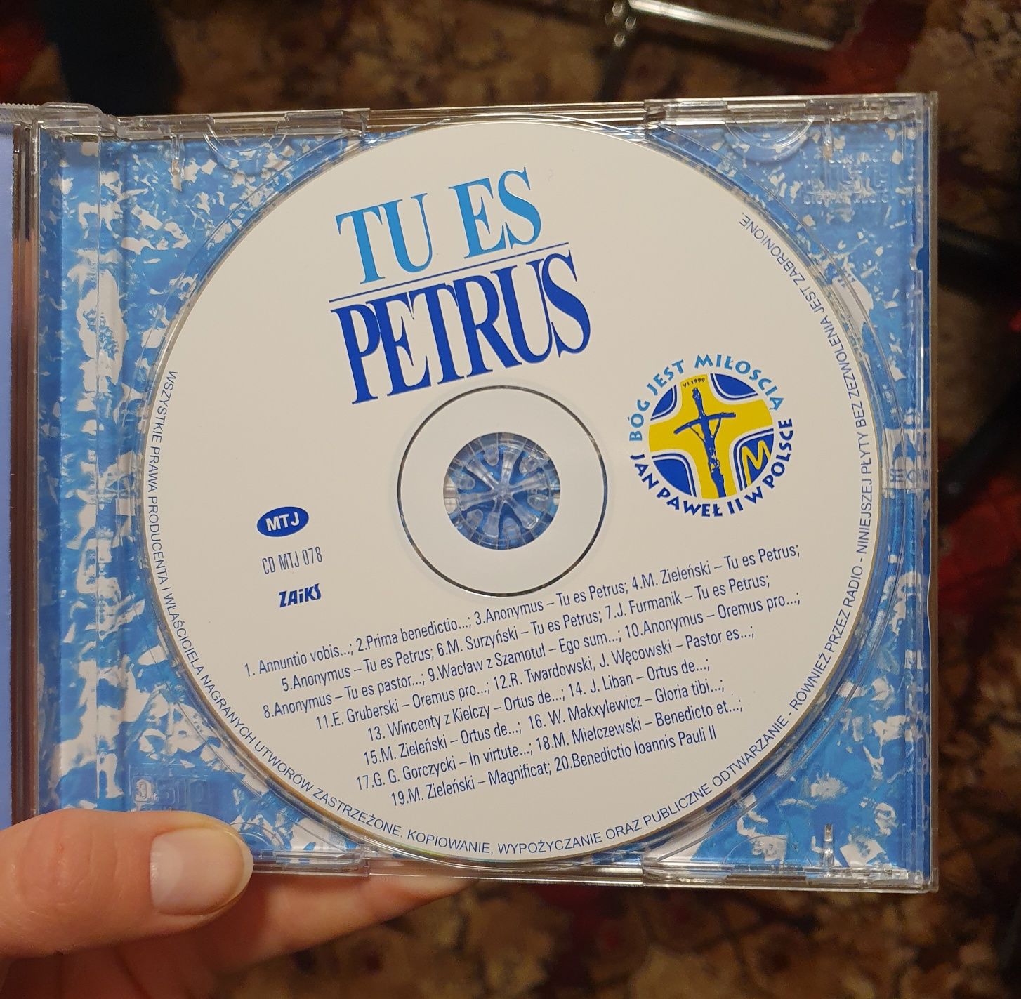 Płyta CD "Tu es petrus" Jan Paweł II