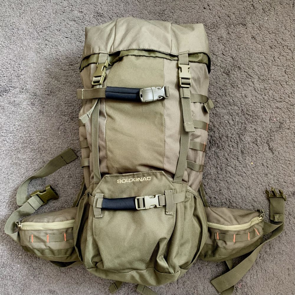 SOLOGNAC Decathlon 30l na ryby polowania taktyczny ASG zielony khaki