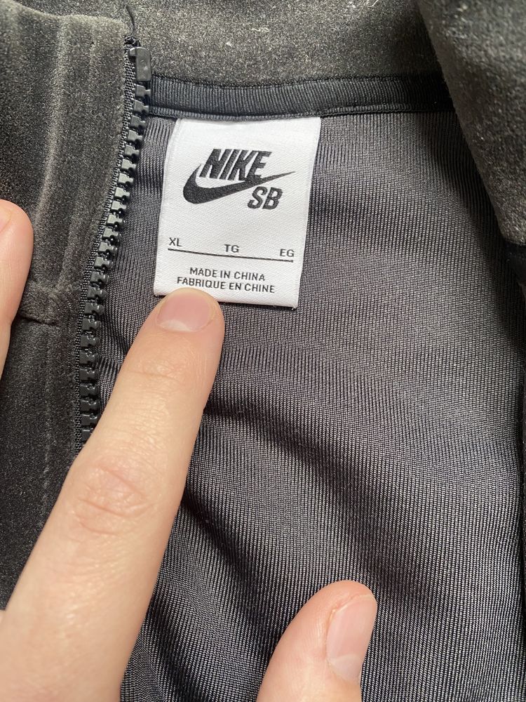 nike sb velour zip sweat