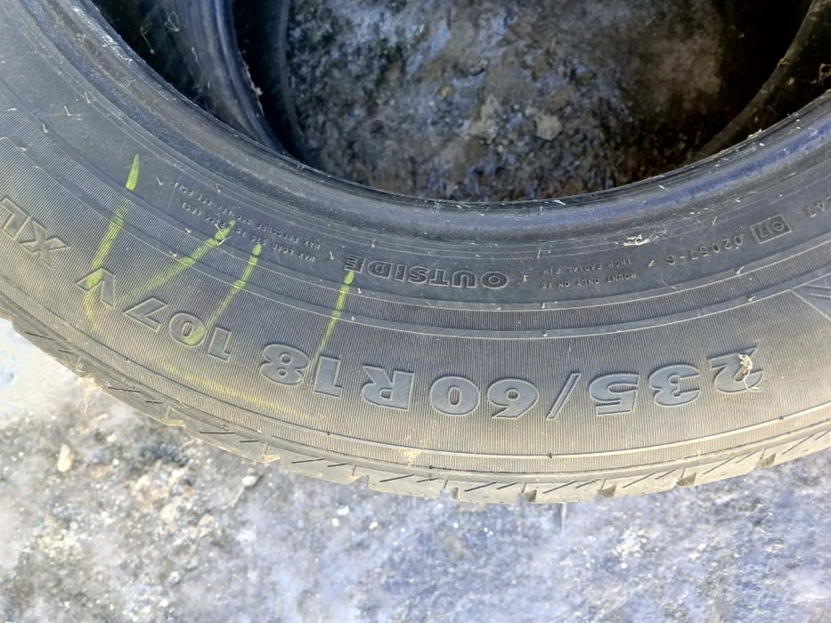 Шини 235/60/R18. 7мм, ПАРА