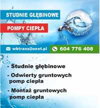 Studnia głębinowa wiercenie, pompa ciepła