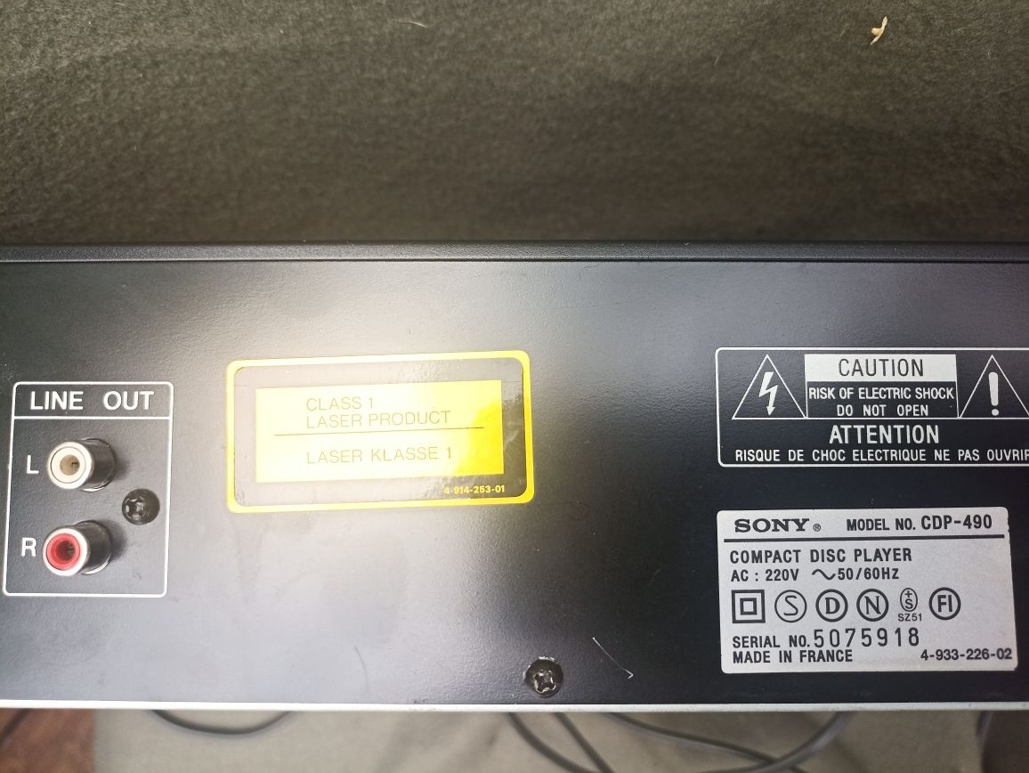 CD player SONY CDP-490 odtwarzacz płyt kompaktowych