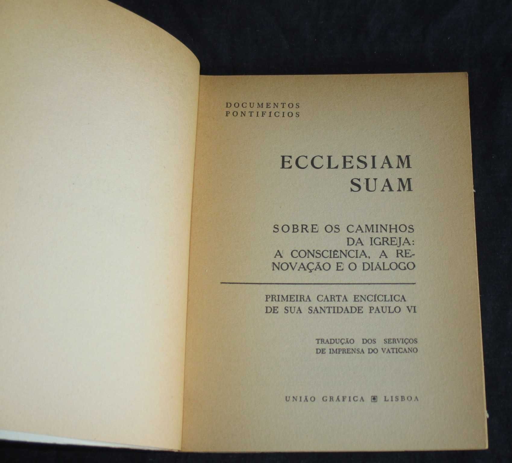 Livro Ecclesiam Suam Carta Encíclica de Sua Santidade Paulo VI