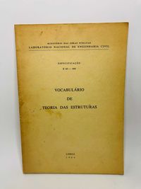 Vocabulário de Teoria das Estruturas 1966