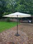 Parasol ogrodowy z podstawą