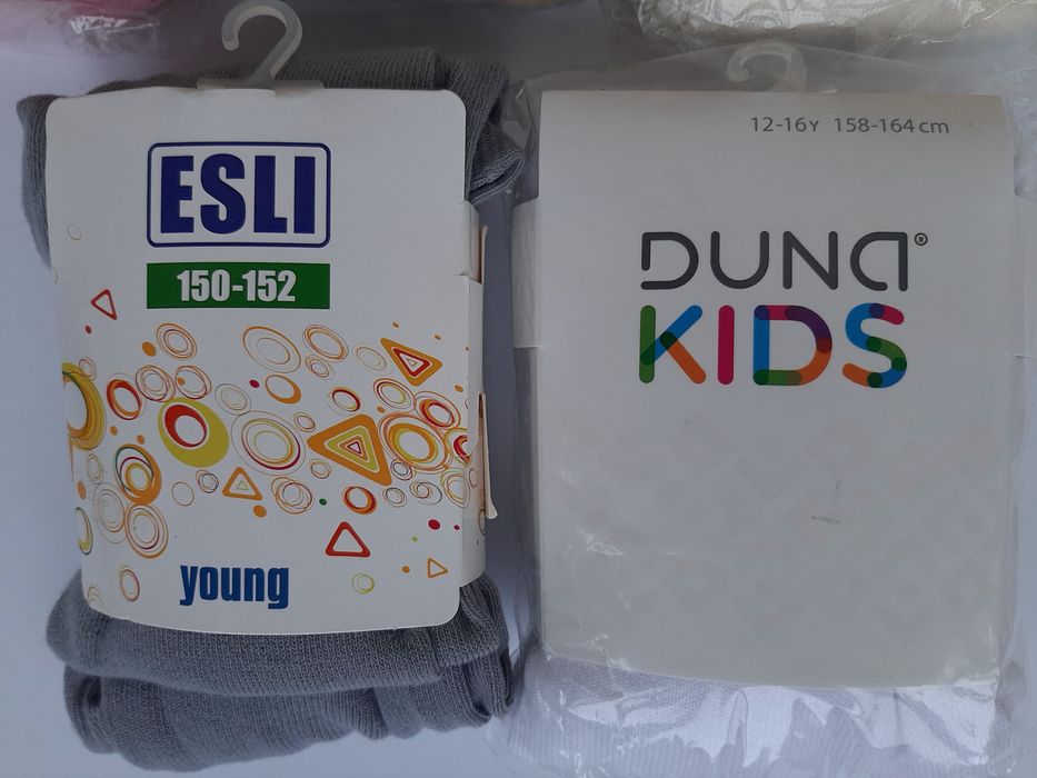 Новые колготки детские 152-158 розовые, бежевые, голубые