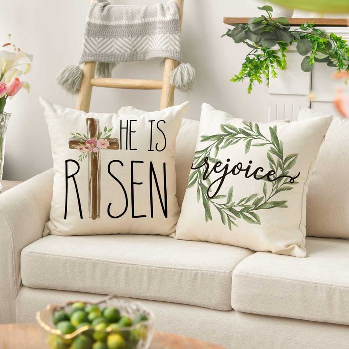 4x Poszewka dekoracyjna Artoid Mode - 45x45 cm - WIELKANOC