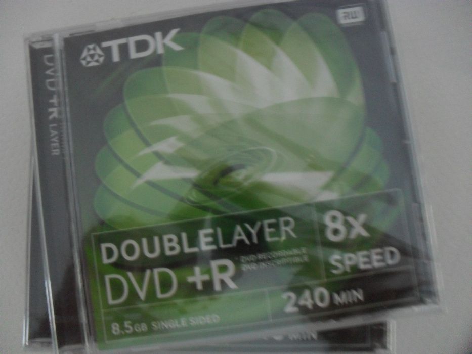 DVDs virgens de 8.5 gb  (embalados, separados), 2 por 5€