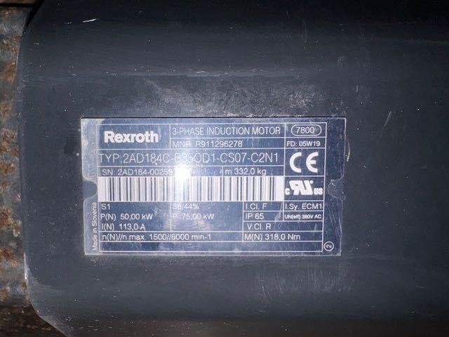 Rexroth 2AD Asynchronous Motors silnik servo duży 47kw