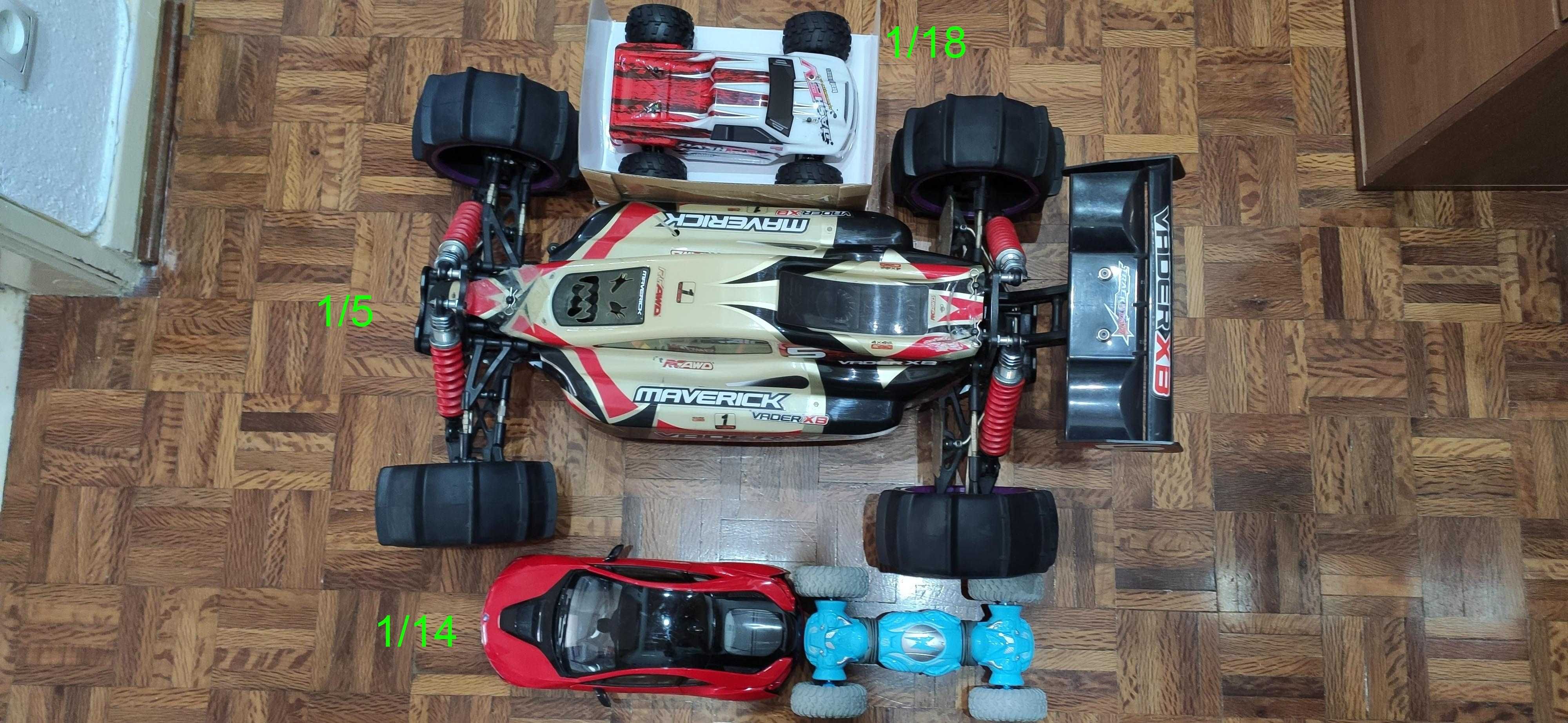 Carro 1/5 telecomandado eletrico HPI 4x4 ESC 200a de 5S a 14S lipo