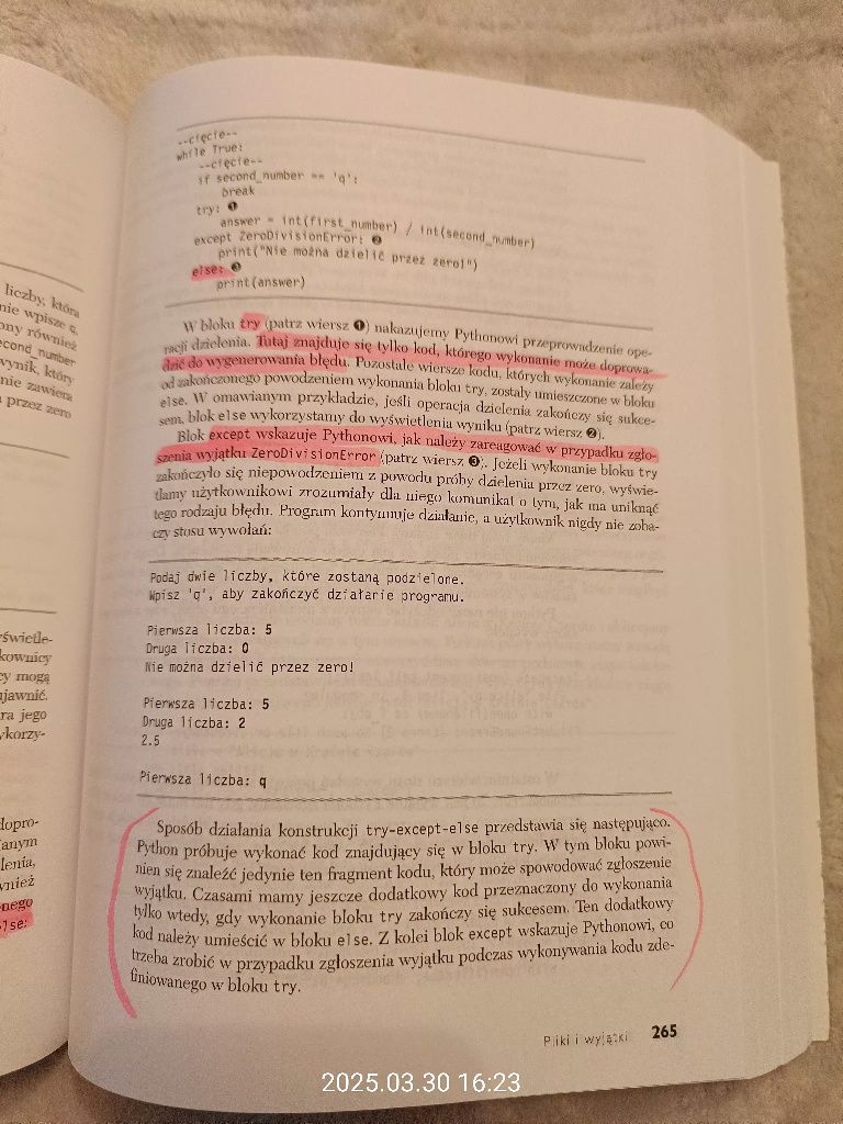 Python. Instrukcje dla programisty