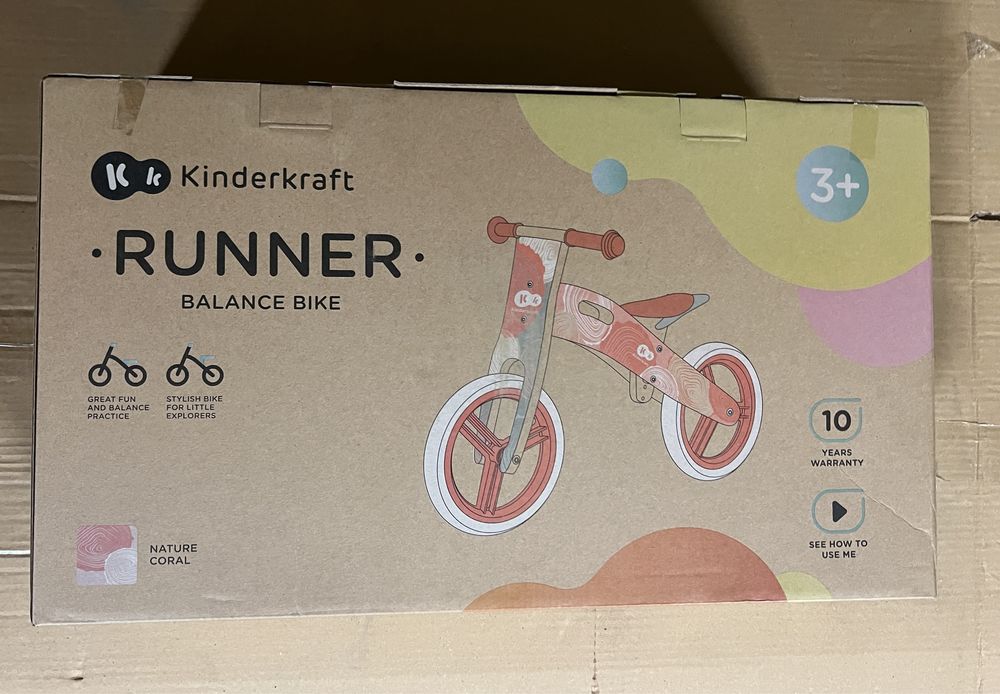 Kinderkraft rowerek biegowy koralowy