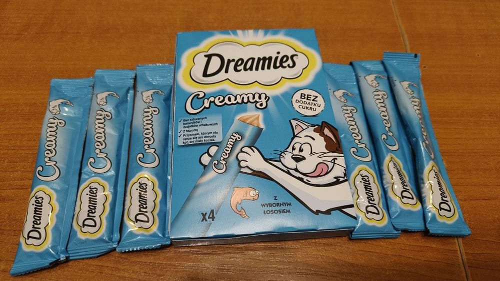 Dreamies Creamy Snacks łosoś 10 szt
