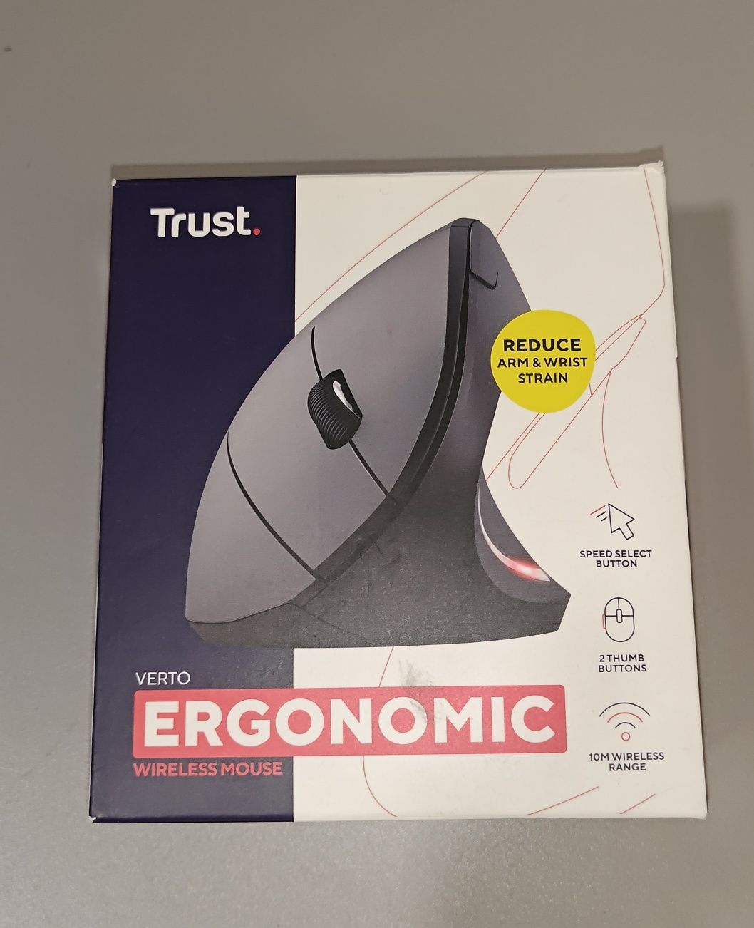 Trust Verto, ergonomiczna mysz bezprzewodowa