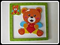 Zabawka puzzle magnetyczne miś magnesy