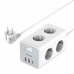 Tessan Listwa Zasilająca TS-306-C 6x AC 3x Port USB-A 3600W 16A 2m