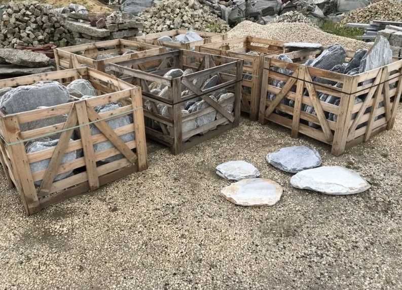 Stepy Greckie Płyty Chodnikowe Kamień Naturalny Ogród Akwarium Ścieżka