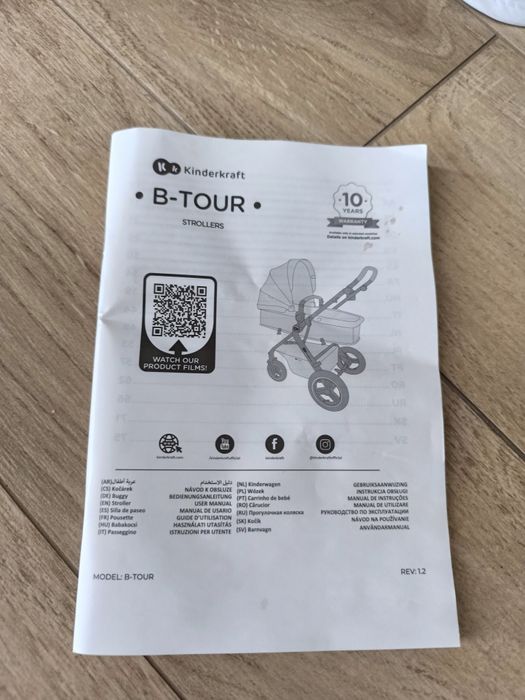 Wózek Kinderkraft B-tour od 0 do 22 kg