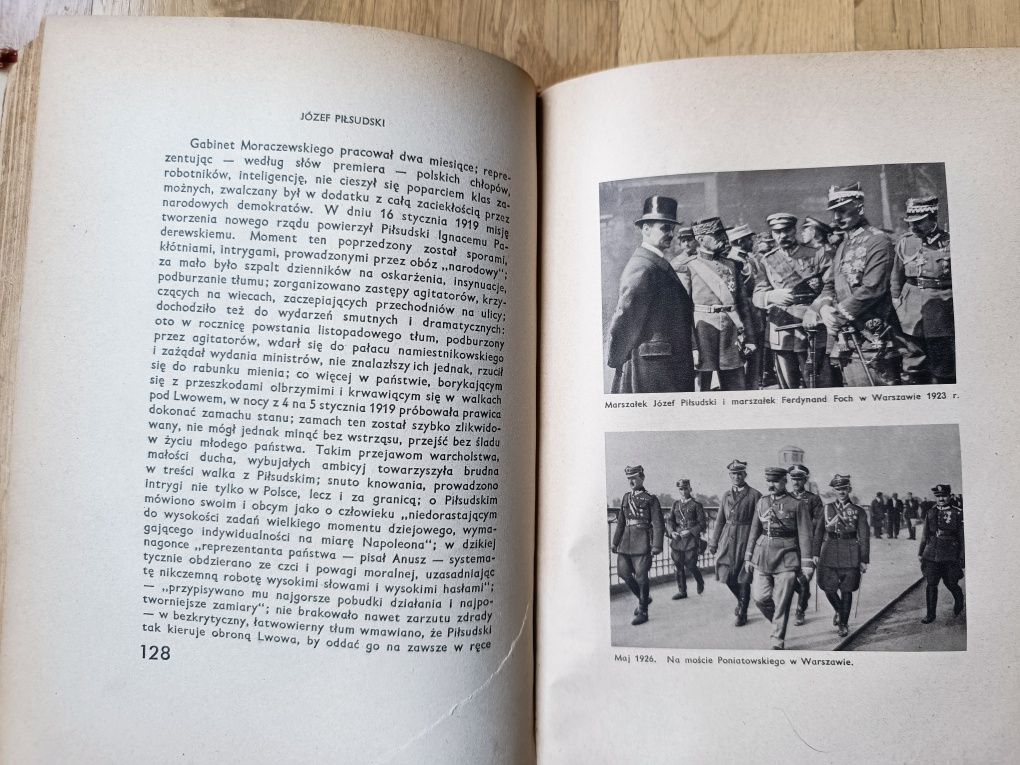 "Józef Pilsudski- Życie, idee i czyny" oryginał 1937r. Plus zdjęcie