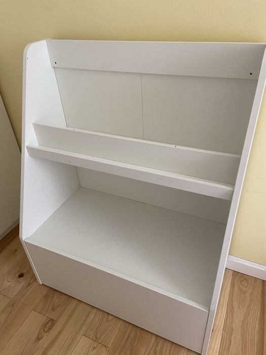 Regał IKEA na książki z szufladą, biały