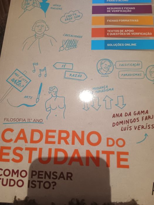 Caderno de atividades filosofia 11. Ano-nunca usado.