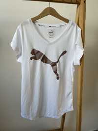 Жіноча футболка пума puma біла спортивна футболка s