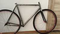 Frameset szosowy rama tytan widelec karbon wound up retro youngtimer