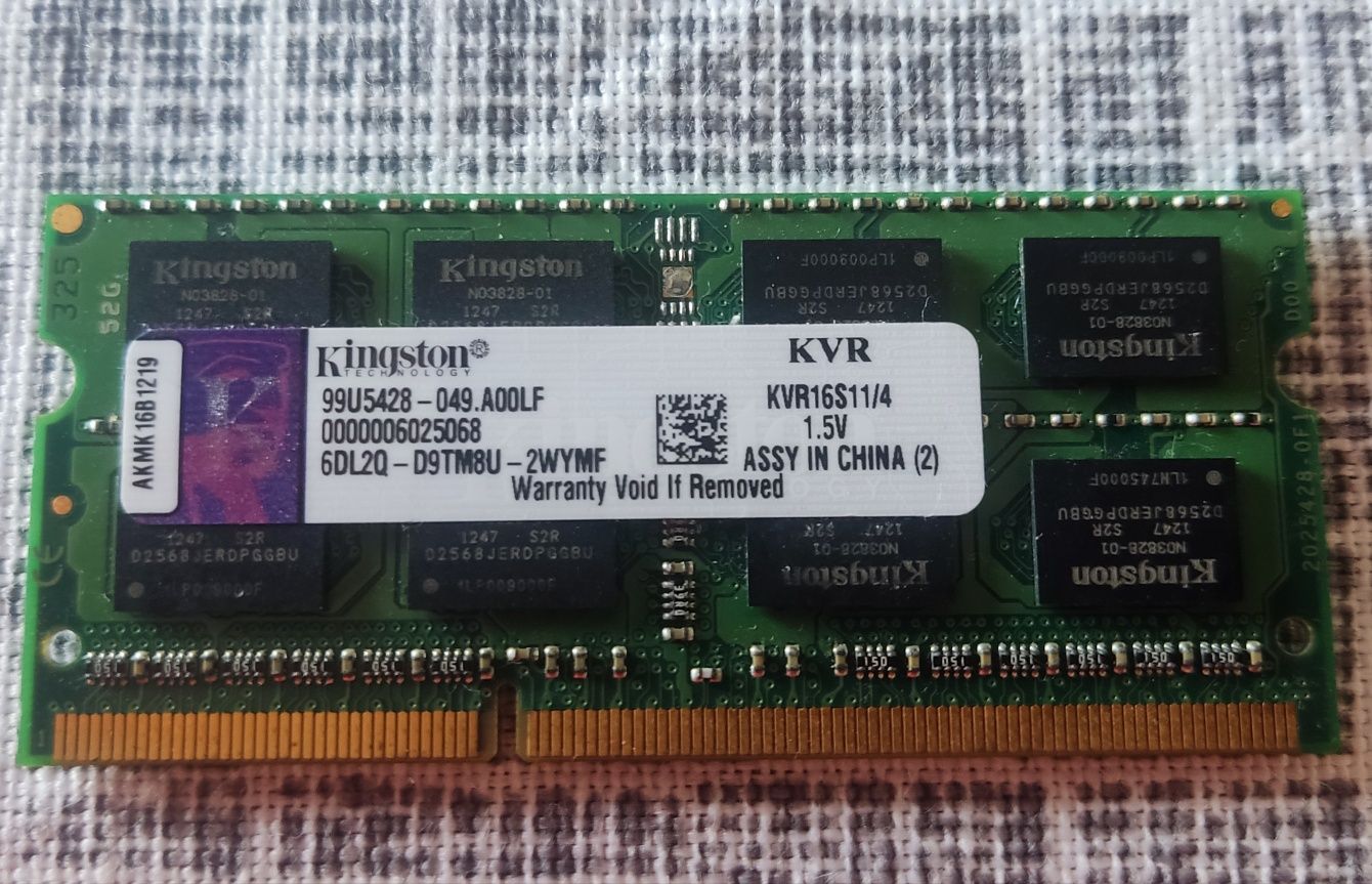 RAM Samsung + Kingston (4Gb + 4Gb)