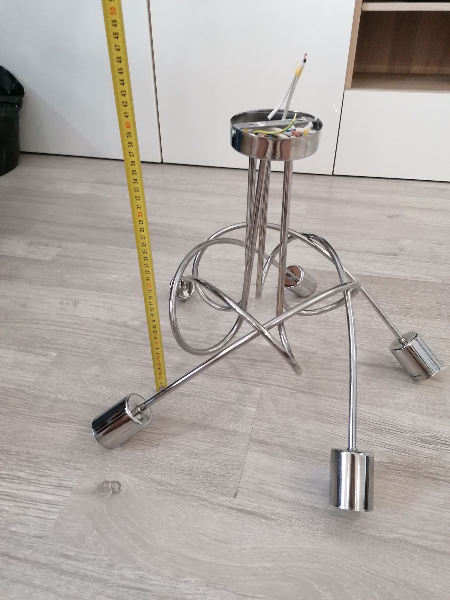 Lampa wisząca Tango 5 Chrom. Żyrandol E27