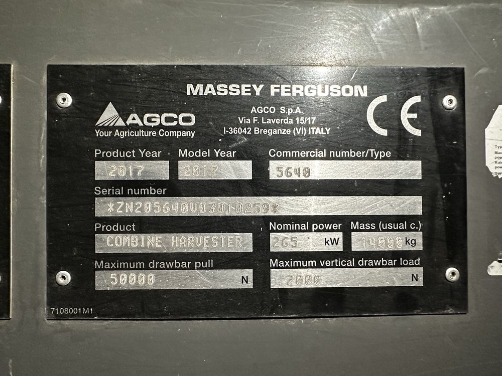 Комбайн Massey Ferguson 7370