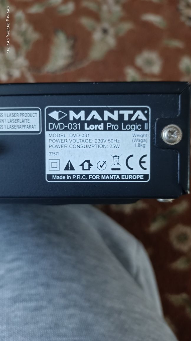 DVD manta lord pro