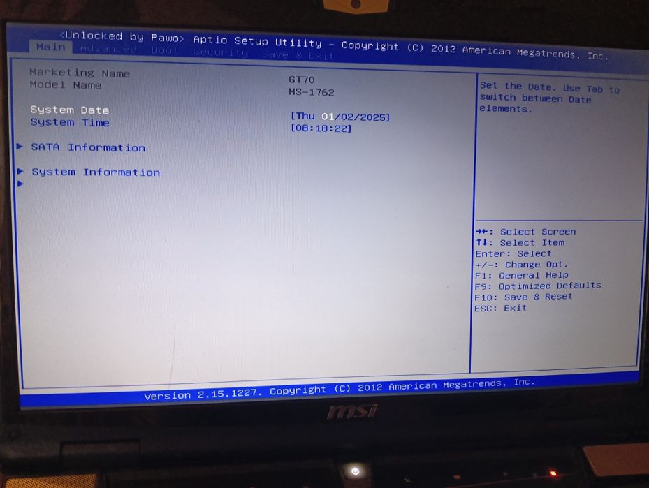 Laptop MSI GT 70 17.3"