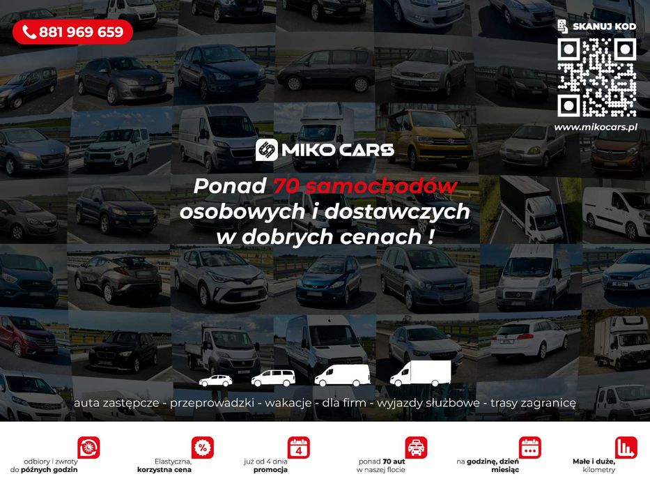 Fiat Ducato Plandeka 10 palet WYPOŻYCZALNIA  Wynajem busów dostawczych