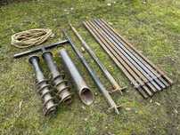 Wiertnica ręczna 100mm/120mm/8m z wiertłem manganowym RAE - wynajem