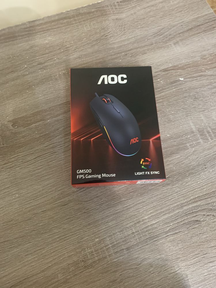 Rato Gaming AOC GM500 (Ótico - 5000 Dpi - Preto)