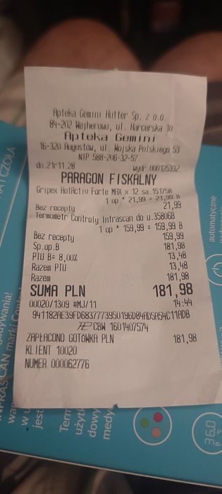 Sprzedam termometr zbliżeniowy