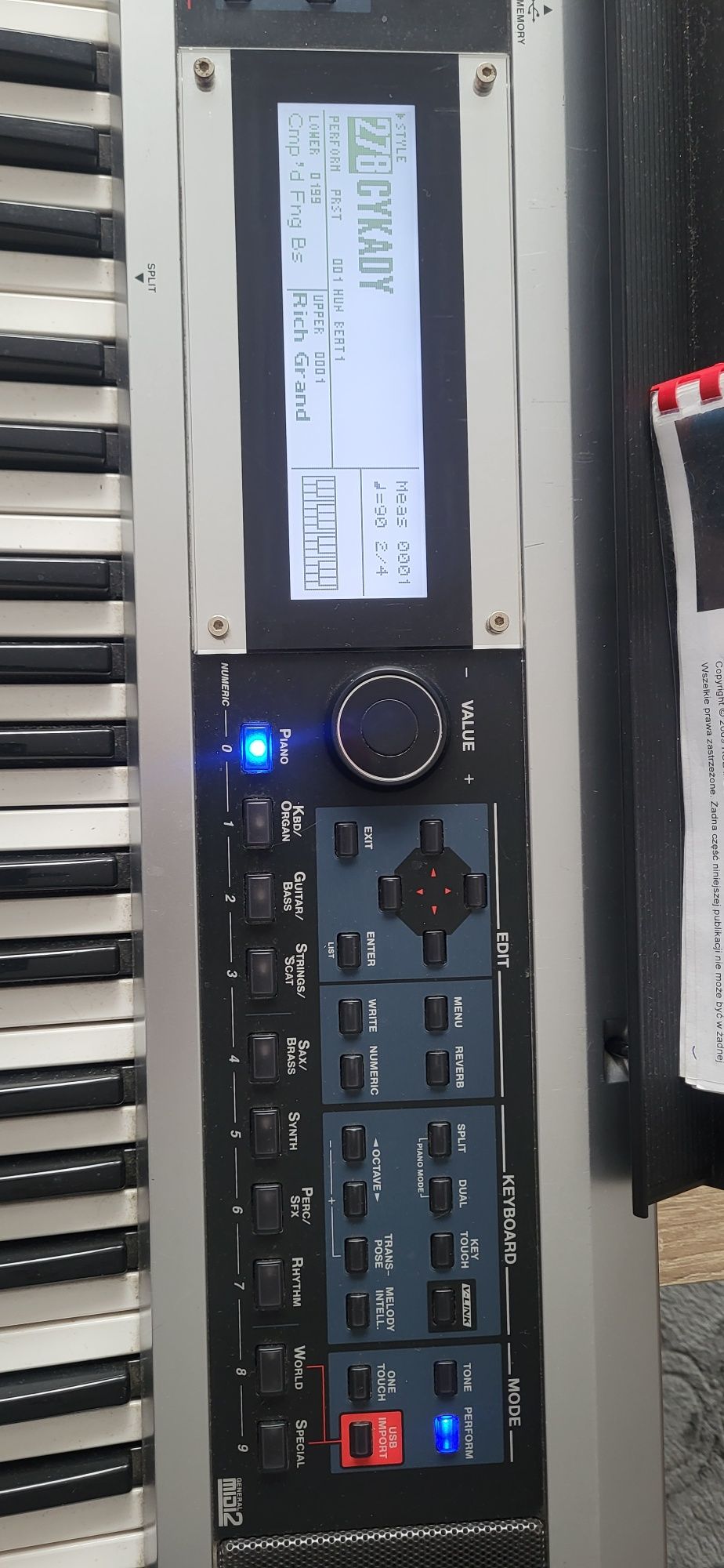 Roland Prelude klawisz