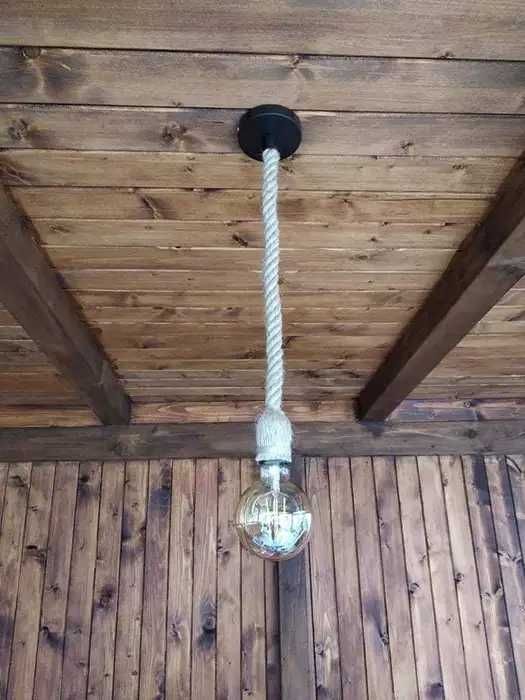 Вінтажний світильник мотузка у стилі лофт 1 метр