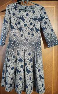 Платье с ромашками плаття жіноче 42 размер