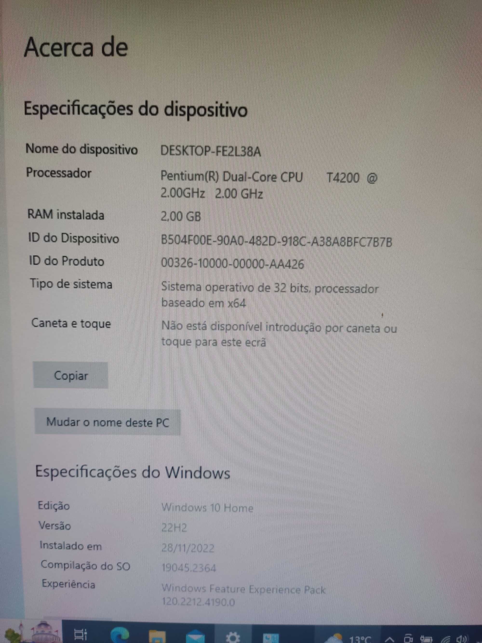 Portátil Acer Aspire 2930Z