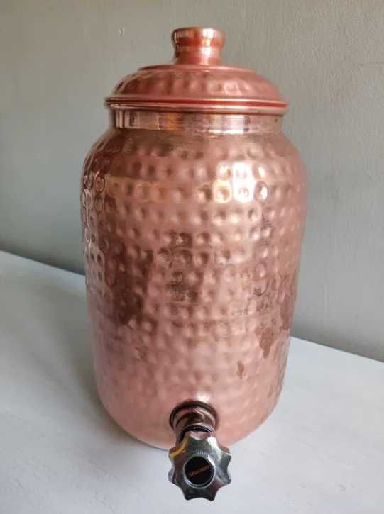 Baniak miedziany na wodę / Naczynie miedziane / 4,5 l / Bangalore