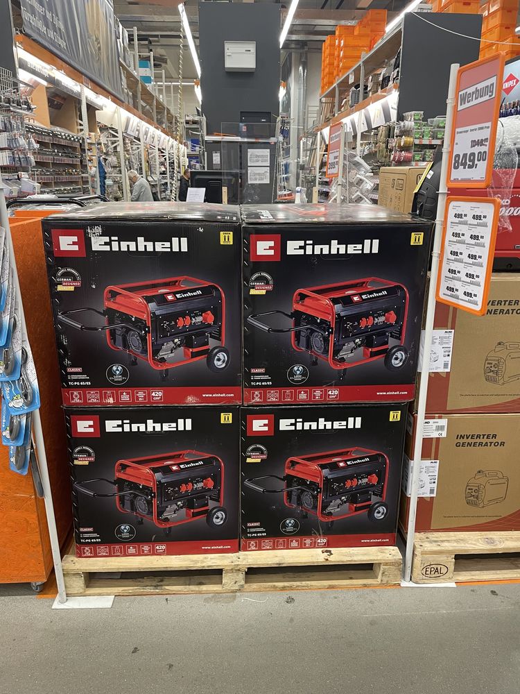 Генератор Einhell 25 2.4 квт.  Немецкий бензин. Лучшая цена.