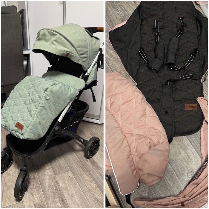 Коляска дитяча carello astra + змінний текстиль