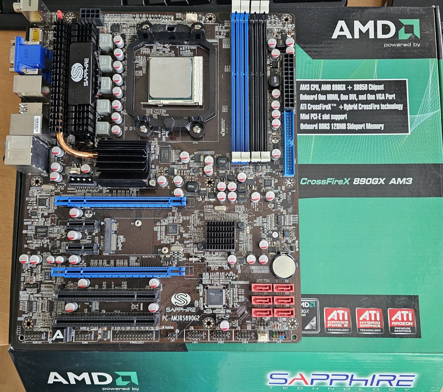 Sapphire PC-AM3RS890G2 + AMD Phenom II X2 B59